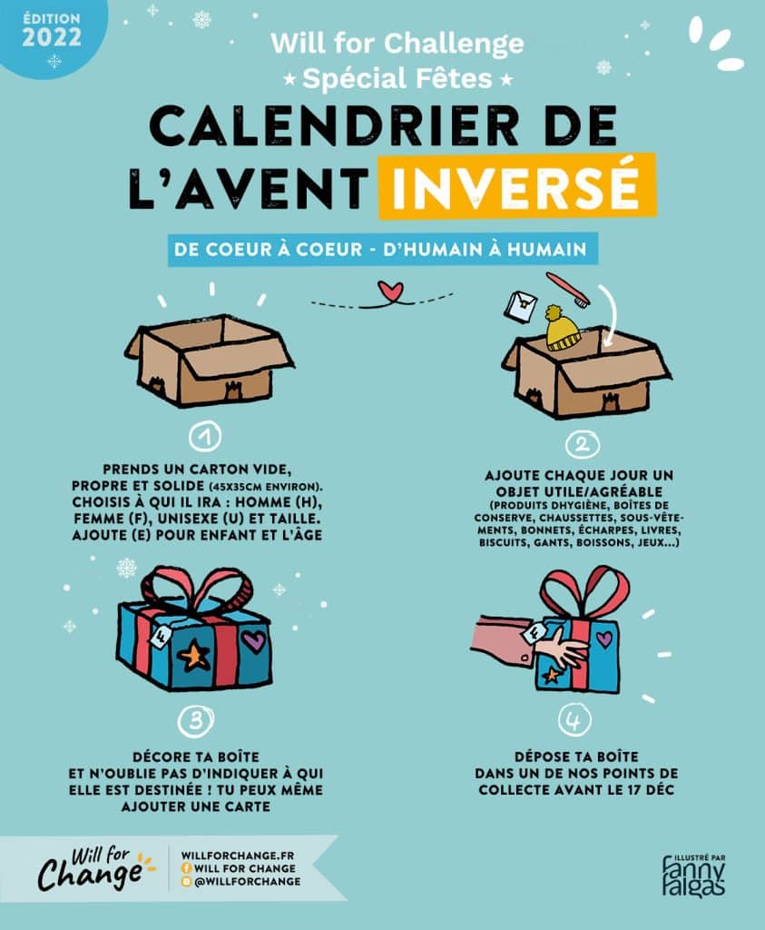 Un calendrier de l’avent inversé pour les personnes isolées