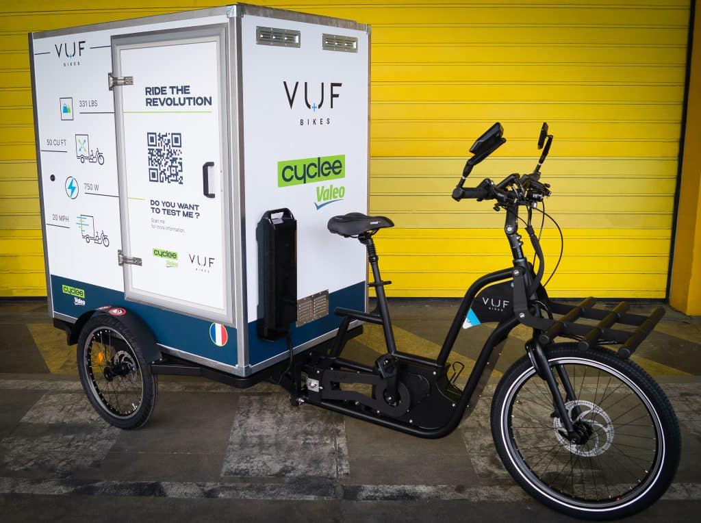 Le nouveau vélo VUF équipé d'un moteur Valeo.