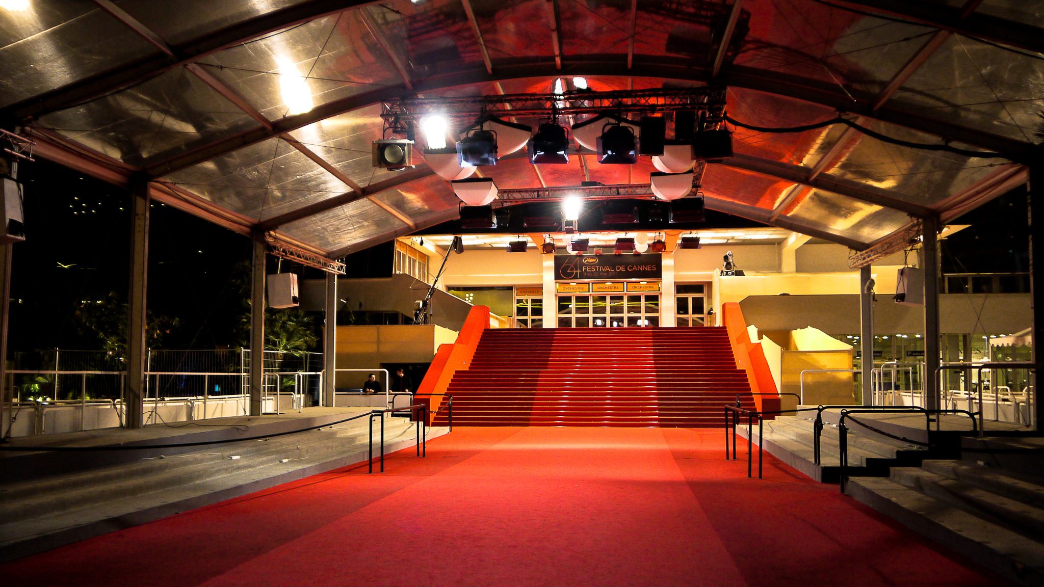 Tapis rouge et marches du palais du festival de Cannes