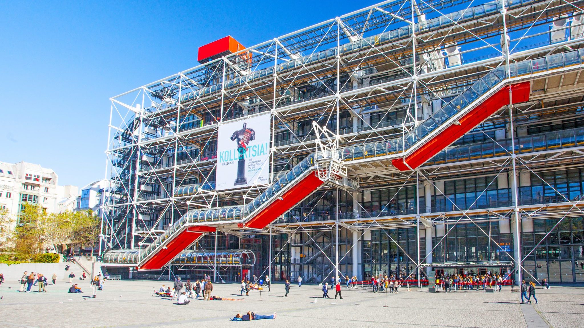 Le Centre Pompidou à Paris.