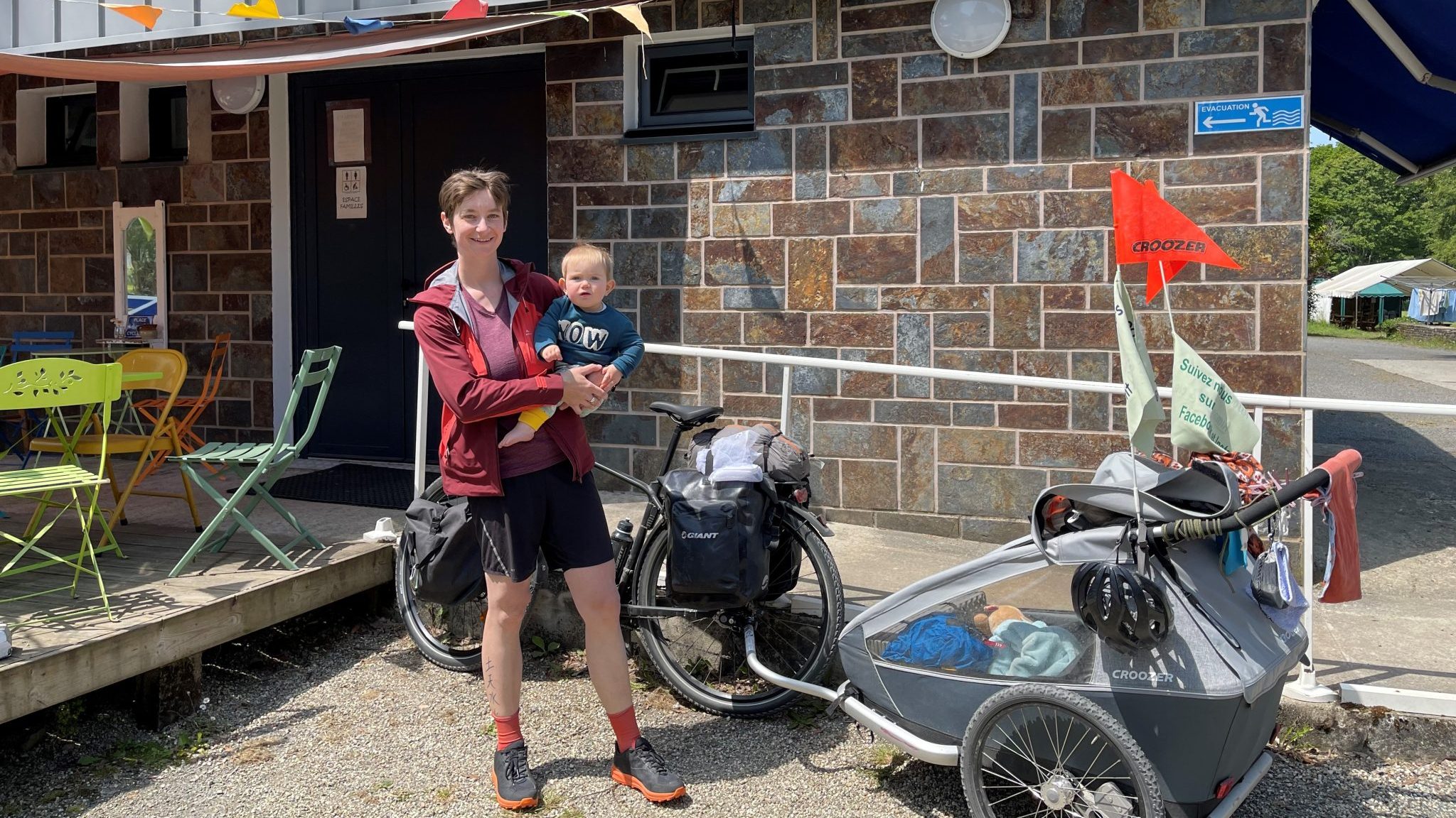 1 200 km à vélo avec sa fille de 10 mois