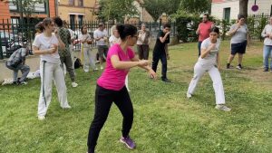 Un cours de capoeira inclusif à Vanves